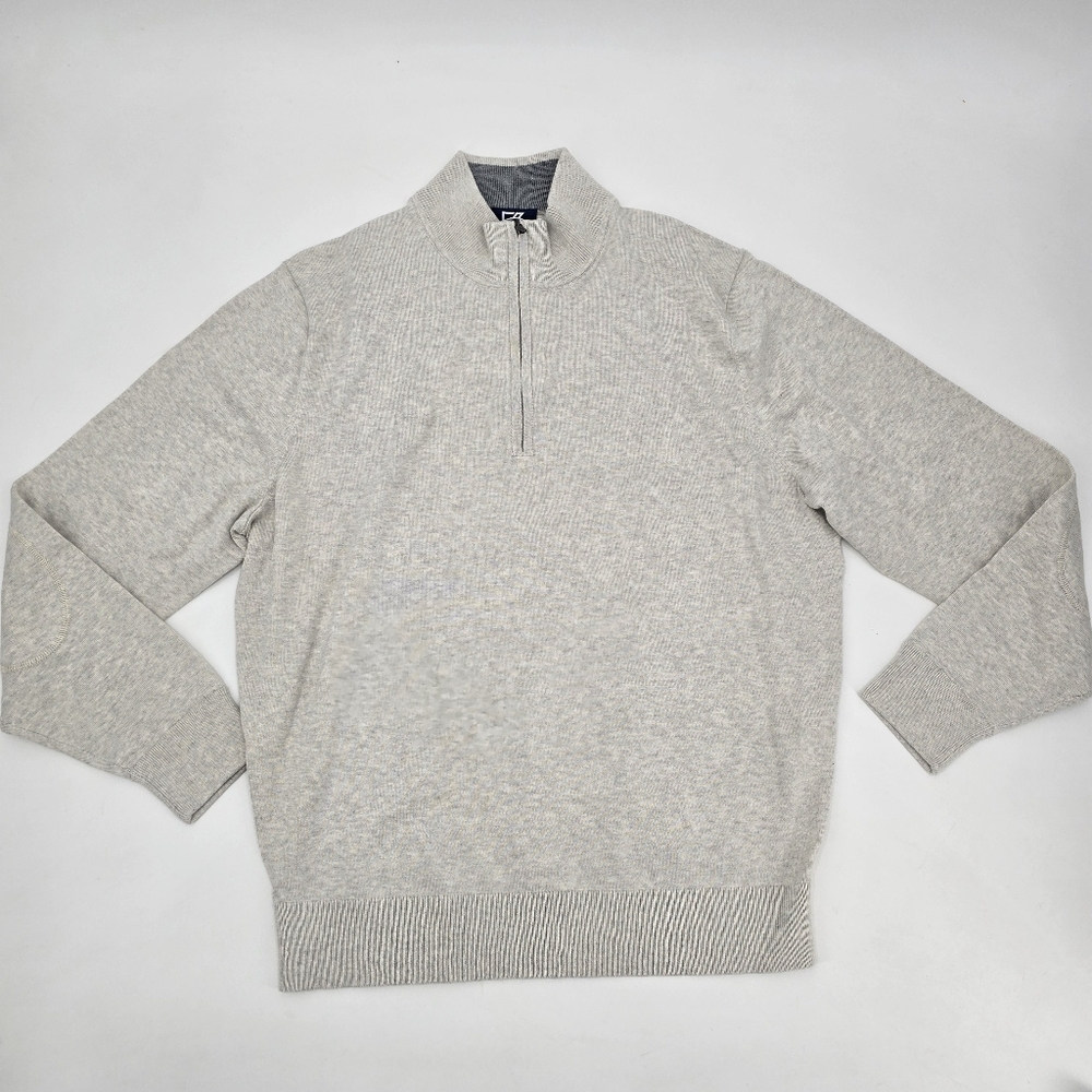 Cutter & Buck Men's Cotton Classic Lakemont Anti-Pilling Half-Zip Sweater Size L